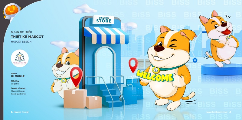 Thiết kế mascot - linh vật 3 thiet ke mascot hl mobie